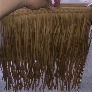 Crossbody fringe purse